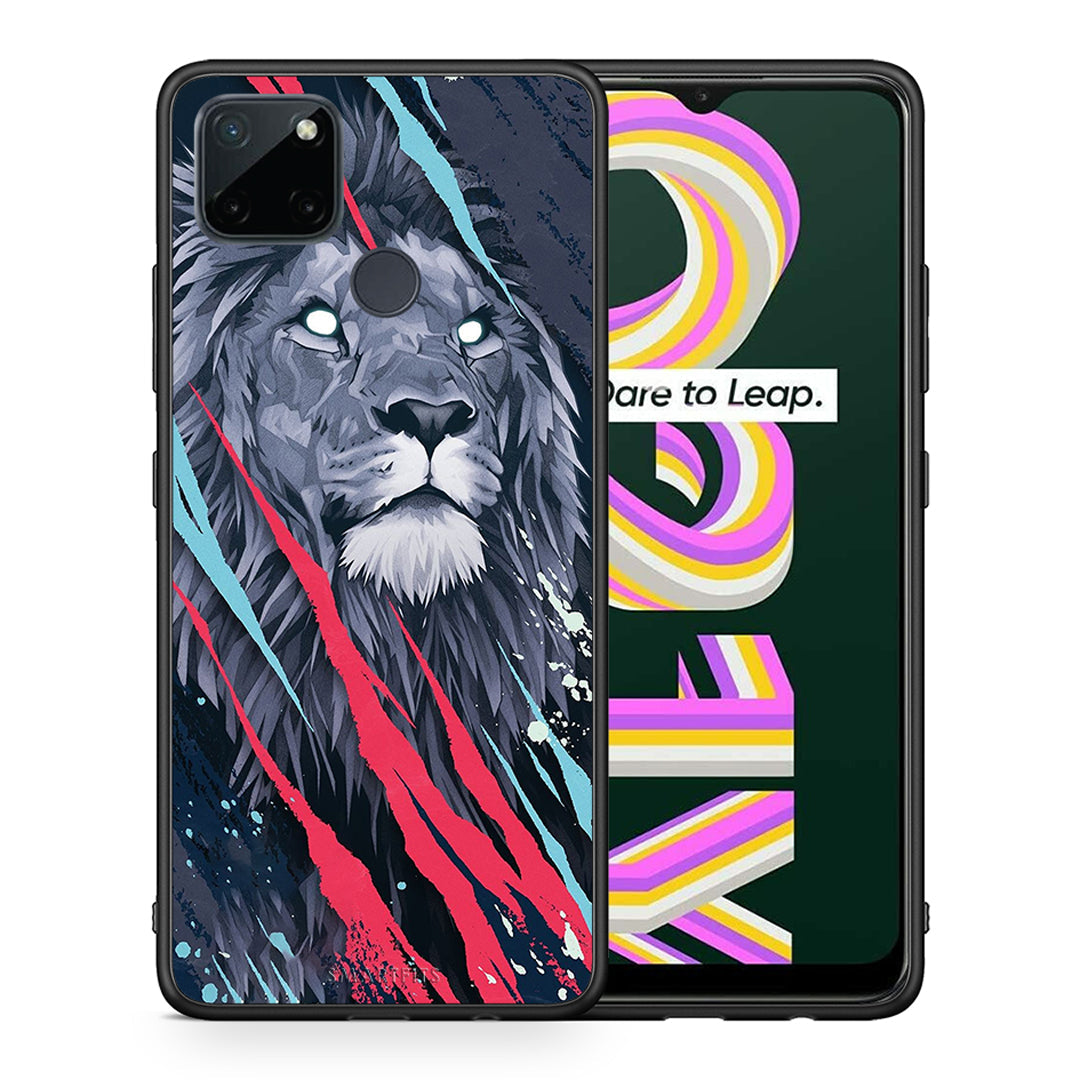 PopArt Lion Designer - Realme C21Y / C25Y / 7i (Global) θήκη