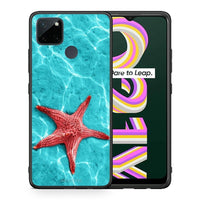 Thumbnail for Θήκη Realme C21Y / C25Y / 7i (Global) Red Starfish από τη Smartfits με σχέδιο στο πίσω μέρος και μαύρο περίβλημα | Realme C21Y / C25Y / 7i (Global) Red Starfish case with colorful back and black bezels