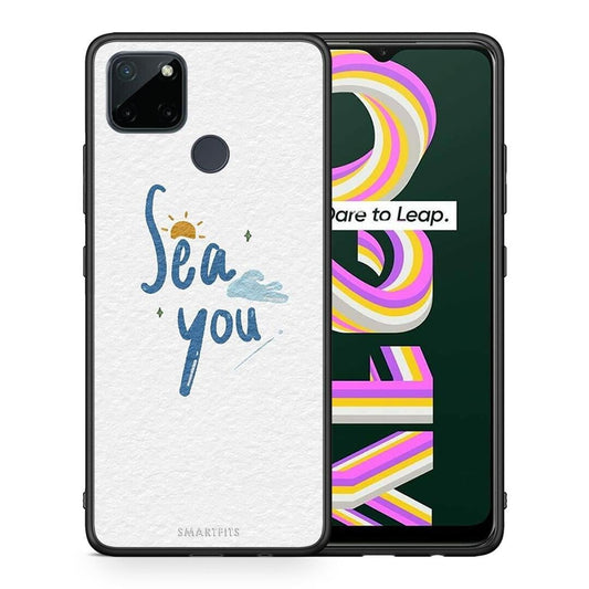 Θήκη Realme C21Y / C25Y / 7i (Global) Sea You από τη Smartfits με σχέδιο στο πίσω μέρος και μαύρο περίβλημα | Realme C21Y / C25Y / 7i (Global) Sea You case with colorful back and black bezels