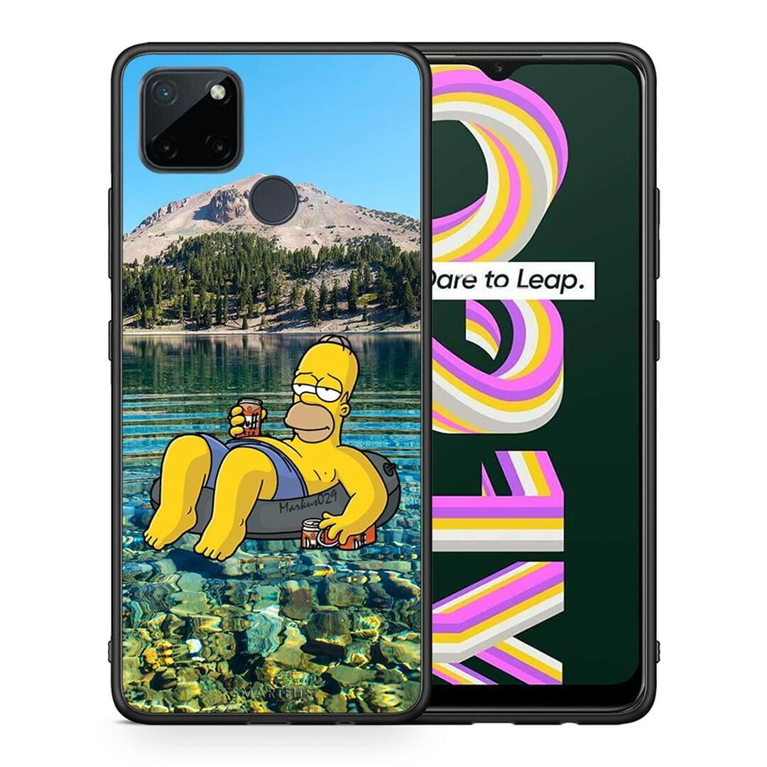 Θήκη Realme C21Y / C25Y / 7i (Global) Summer Happiness από τη Smartfits με σχέδιο στο πίσω μέρος και μαύρο περίβλημα | Realme C21Y / C25Y / 7i (Global) Summer Happiness case with colorful back and black bezels