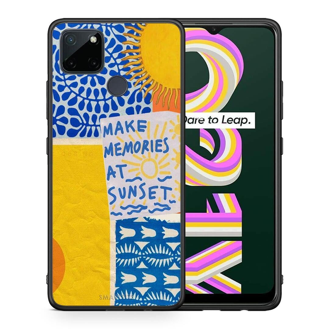 Θήκη Realme C21Y / C25Y / 7i (Global) Sunset Memories από τη Smartfits με σχέδιο στο πίσω μέρος και μαύρο περίβλημα | Realme C21Y / C25Y / 7i (Global) Sunset Memories case with colorful back and black bezels