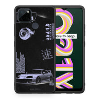 Thumbnail for Θήκη Αγίου Βαλεντίνου Realme C21Y / C25Y / 7i (Global) Tokyo Drift από τη Smartfits με σχέδιο στο πίσω μέρος και μαύρο περίβλημα | Realme C21Y / C25Y / 7i (Global) Tokyo Drift case with colorful back and black bezels