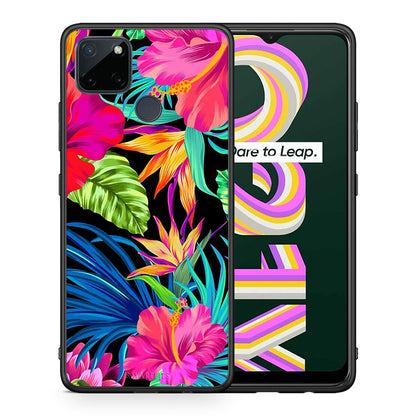 Tropical Flowers - Realme C21Y / C25Y / 7i (Global) θήκη