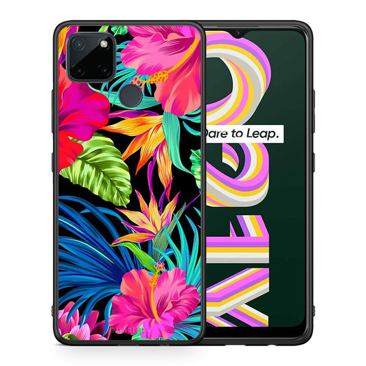 Tropical Flowers - Realme C21Y / C25Y / 7i (Global) θήκη