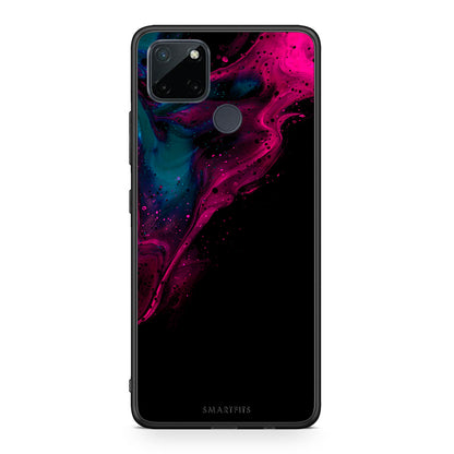 Watercolor Pink Black - Realme C21Y / C25Y / 7i (Global) θήκη