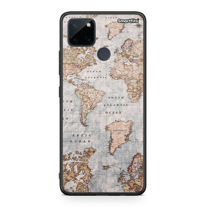 World Map - Realme C21Y / C25Y / 7i (Global) θήκη