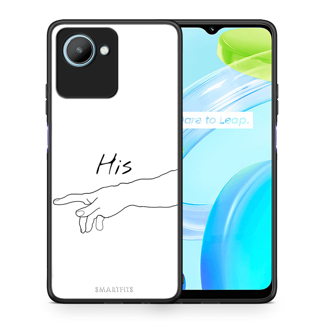 Θήκη Realme C30 Aesthetic Love 2 από τη Smartfits με σχέδιο στο πίσω μέρος και μαύρο περίβλημα | Realme C30 Aesthetic Love 2 Case with Colorful Back and Black Bezels