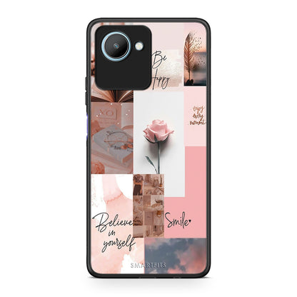 Θήκη Realme C30 Aesthetic Collage από τη Smartfits με σχέδιο στο πίσω μέρος και μαύρο περίβλημα | Realme C30 Aesthetic Collage Case with Colorful Back and Black Bezels