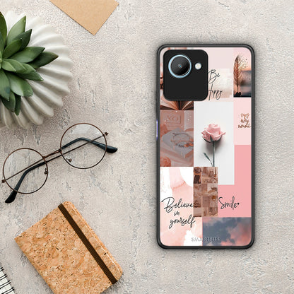 Θήκη Realme C30 Aesthetic Collage από τη Smartfits με σχέδιο στο πίσω μέρος και μαύρο περίβλημα | Realme C30 Aesthetic Collage Case with Colorful Back and Black Bezels