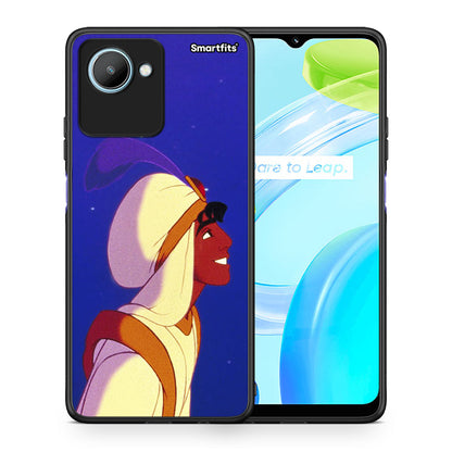 Θήκη Realme C30 Alladin And Jasmine Love 1 από τη Smartfits με σχέδιο στο πίσω μέρος και μαύρο περίβλημα | Realme C30 Alladin And Jasmine Love 1 Case with Colorful Back and Black Bezels