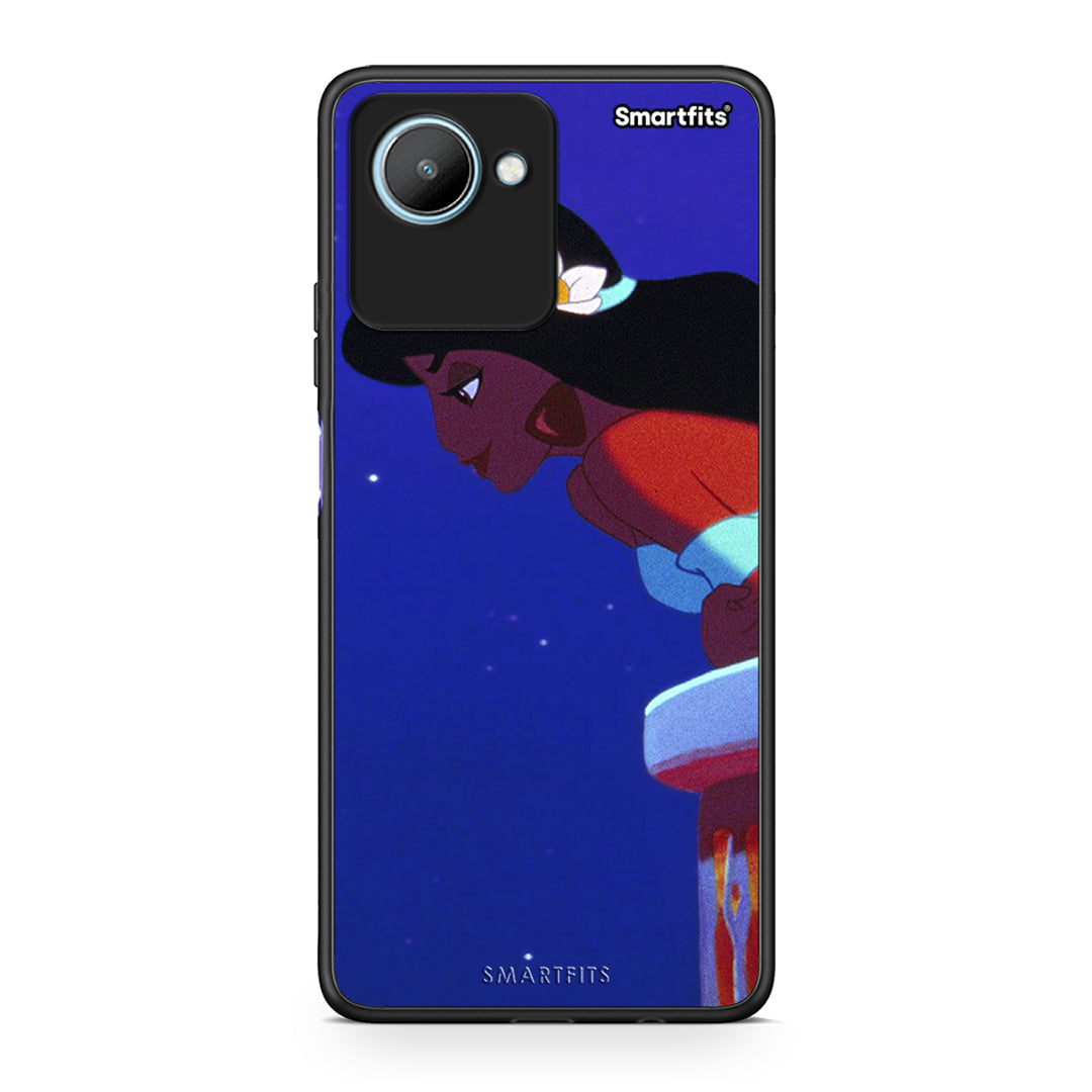 Θήκη Realme C30 Alladin And Jasmine Love 2 από τη Smartfits με σχέδιο στο πίσω μέρος και μαύρο περίβλημα | Realme C30 Alladin And Jasmine Love 2 Case with Colorful Back and Black Bezels