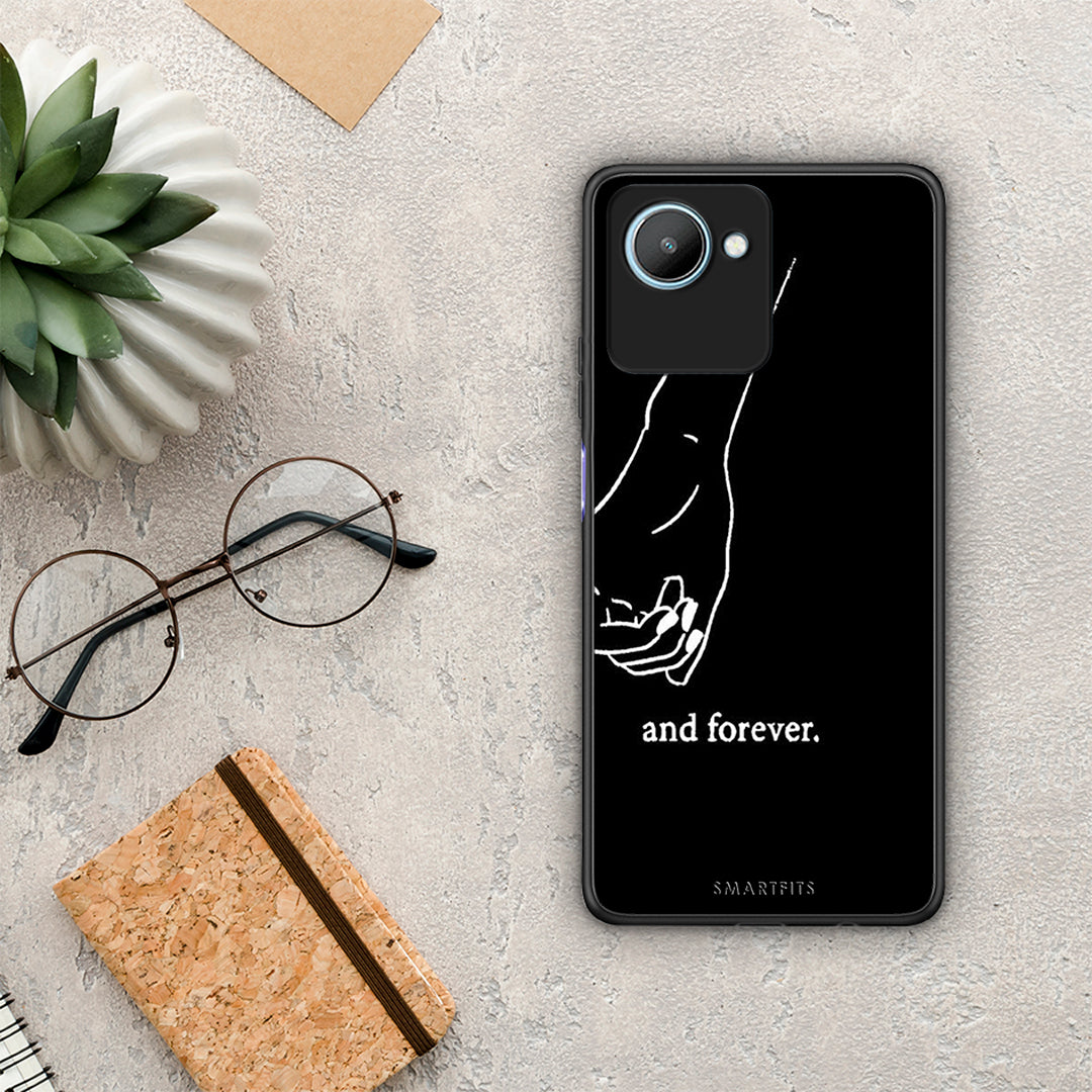 Θήκη Realme C30 Always & Forever 2 από τη Smartfits με σχέδιο στο πίσω μέρος και μαύρο περίβλημα | Realme C30 Always & Forever 2 Case with Colorful Back and Black Bezels