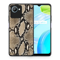 Thumbnail for Θήκη Realme C30 Animal Fashion Snake από τη Smartfits με σχέδιο στο πίσω μέρος και μαύρο περίβλημα | Realme C30 Animal Fashion Snake Case with Colorful Back and Black Bezels