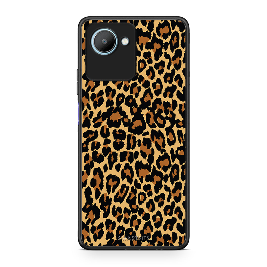 Θήκη Realme C30 Animal Leopard από τη Smartfits με σχέδιο στο πίσω μέρος και μαύρο περίβλημα | Realme C30 Animal Leopard Case with Colorful Back and Black Bezels