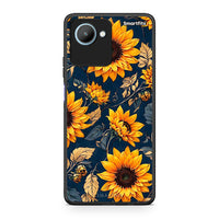 Thumbnail for Θήκη Realme C30 Autumn Sunflowers από τη Smartfits με σχέδιο στο πίσω μέρος και μαύρο περίβλημα | Realme C30 Autumn Sunflowers Case with Colorful Back and Black Bezels