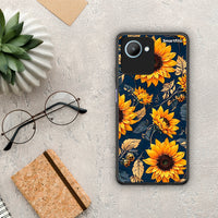 Thumbnail for Θήκη Realme C30 Autumn Sunflowers από τη Smartfits με σχέδιο στο πίσω μέρος και μαύρο περίβλημα | Realme C30 Autumn Sunflowers Case with Colorful Back and Black Bezels