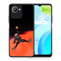 Thumbnail for Θήκη Realme C30 Basketball Hero από τη Smartfits με σχέδιο στο πίσω μέρος και μαύρο περίβλημα | Realme C30 Basketball Hero Case with Colorful Back and Black Bezels