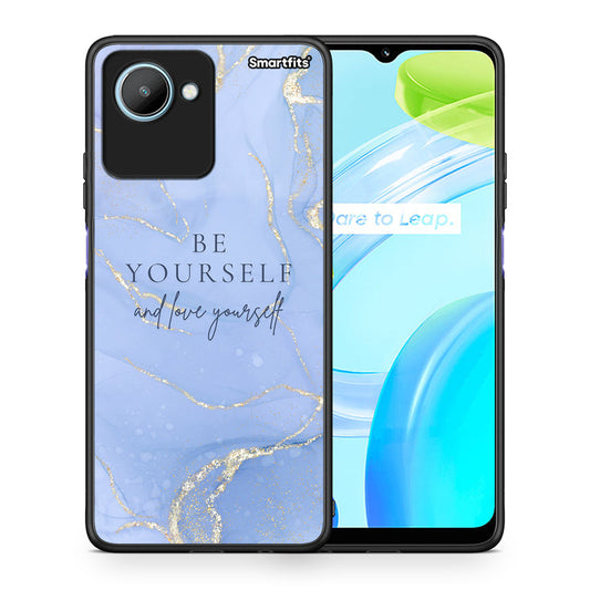 Θήκη Realme C30 Be Yourself από τη Smartfits με σχέδιο στο πίσω μέρος και μαύρο περίβλημα | Realme C30 Be Yourself Case with Colorful Back and Black Bezels