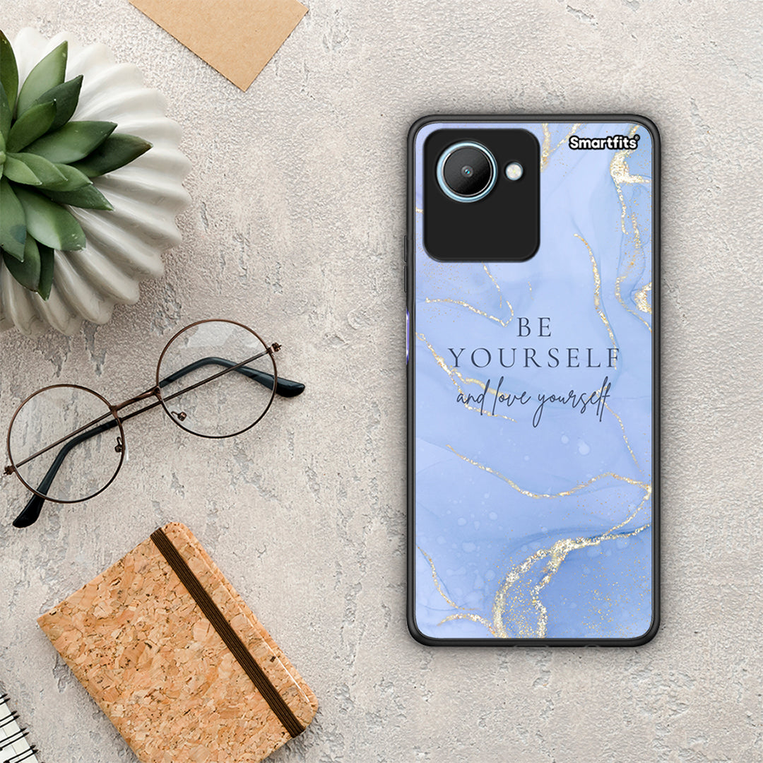 Θήκη Realme C30 Be Yourself από τη Smartfits με σχέδιο στο πίσω μέρος και μαύρο περίβλημα | Realme C30 Be Yourself Case with Colorful Back and Black Bezels