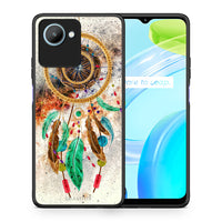 Thumbnail for Θήκη Realme C30 Boho DreamCatcher από τη Smartfits με σχέδιο στο πίσω μέρος και μαύρο περίβλημα | Realme C30 Boho DreamCatcher Case with Colorful Back and Black Bezels