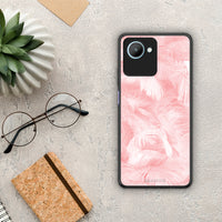 Thumbnail for Θήκη Realme C30 Boho Pink Feather από τη Smartfits με σχέδιο στο πίσω μέρος και μαύρο περίβλημα | Realme C30 Boho Pink Feather Case with Colorful Back and Black Bezels