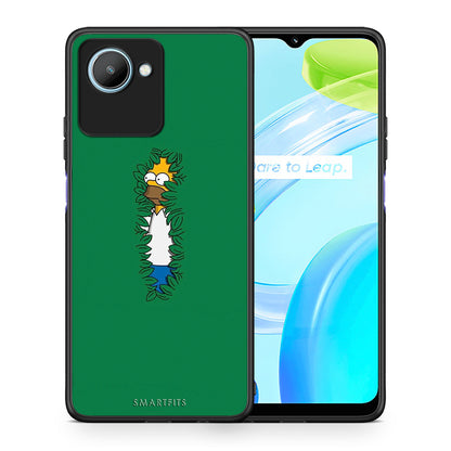 Θήκη Realme C30 Bush Man από τη Smartfits με σχέδιο στο πίσω μέρος και μαύρο περίβλημα | Realme C30 Bush Man Case with Colorful Back and Black Bezels