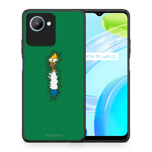 Θήκη Realme C30 Bush Man από τη Smartfits με σχέδιο στο πίσω μέρος και μαύρο περίβλημα | Realme C30 Bush Man Case with Colorful Back and Black Bezels
