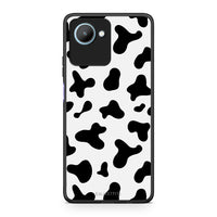 Thumbnail for Θήκη Realme C30 Cow Print από τη Smartfits με σχέδιο στο πίσω μέρος και μαύρο περίβλημα | Realme C30 Cow Print Case with Colorful Back and Black Bezels