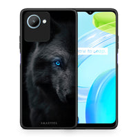 Thumbnail for Θήκη Realme C30 Dark Wolf από τη Smartfits με σχέδιο στο πίσω μέρος και μαύρο περίβλημα | Realme C30 Dark Wolf Case with Colorful Back and Black Bezels