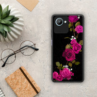 Thumbnail for Θήκη Realme C30 Flower Red Roses από τη Smartfits με σχέδιο στο πίσω μέρος και μαύρο περίβλημα | Realme C30 Flower Red Roses Case with Colorful Back and Black Bezels