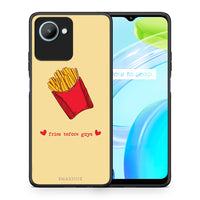 Thumbnail for Θήκη Realme C30 Fries Before Guys από τη Smartfits με σχέδιο στο πίσω μέρος και μαύρο περίβλημα | Realme C30 Fries Before Guys Case with Colorful Back and Black Bezels