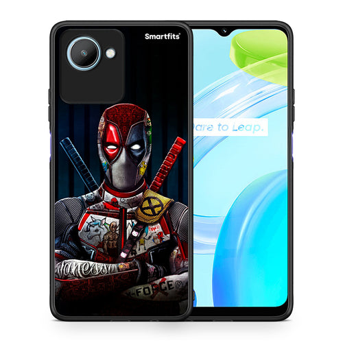 Θήκη Realme C30 Funny Guy από τη Smartfits με σχέδιο στο πίσω μέρος και μαύρο περίβλημα | Realme C30 Funny Guy Case with Colorful Back and Black Bezels