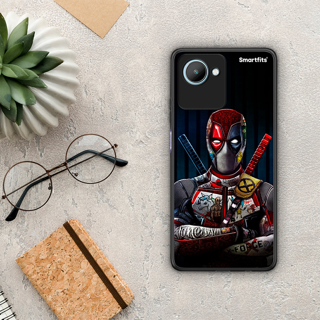 Θήκη Realme C30 Funny Guy από τη Smartfits με σχέδιο στο πίσω μέρος και μαύρο περίβλημα | Realme C30 Funny Guy Case with Colorful Back and Black Bezels