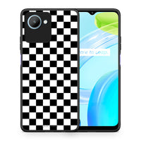 Thumbnail for Θήκη Realme C30 Geometric Squares από τη Smartfits με σχέδιο στο πίσω μέρος και μαύρο περίβλημα | Realme C30 Geometric Squares Case with Colorful Back and Black Bezels