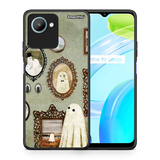 Θήκη Realme C30 Halloween Ghost Season από τη Smartfits με σχέδιο στο πίσω μέρος και μαύρο περίβλημα | Realme C30 Halloween Ghost Season Case with Colorful Back and Black Bezels