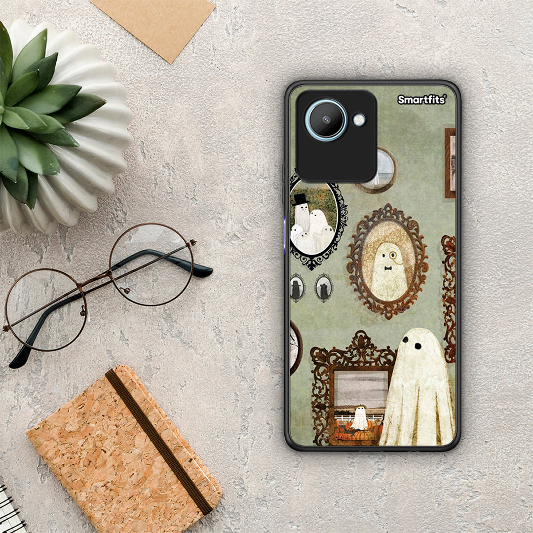 Θήκη Realme C30 Halloween Ghost Season από τη Smartfits με σχέδιο στο πίσω μέρος και μαύρο περίβλημα | Realme C30 Halloween Ghost Season Case with Colorful Back and Black Bezels