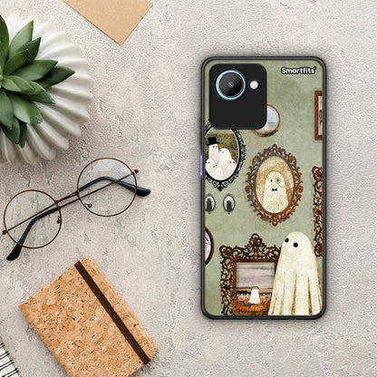 Θήκη Realme C30 Halloween Ghost Season από τη Smartfits με σχέδιο στο πίσω μέρος και μαύρο περίβλημα | Realme C30 Halloween Ghost Season Case with Colorful Back and Black Bezels