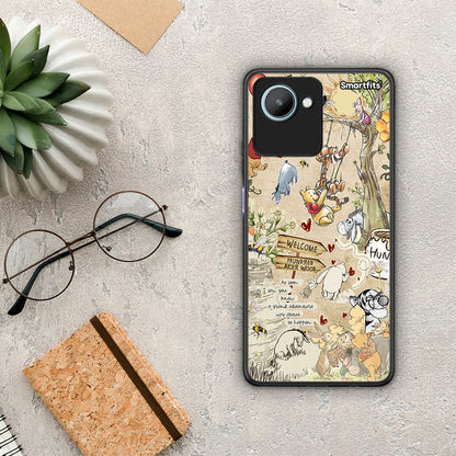 Θήκη Realme C30 Happy Friends από τη Smartfits με σχέδιο στο πίσω μέρος και μαύρο περίβλημα | Realme C30 Happy Friends Case with Colorful Back and Black Bezels