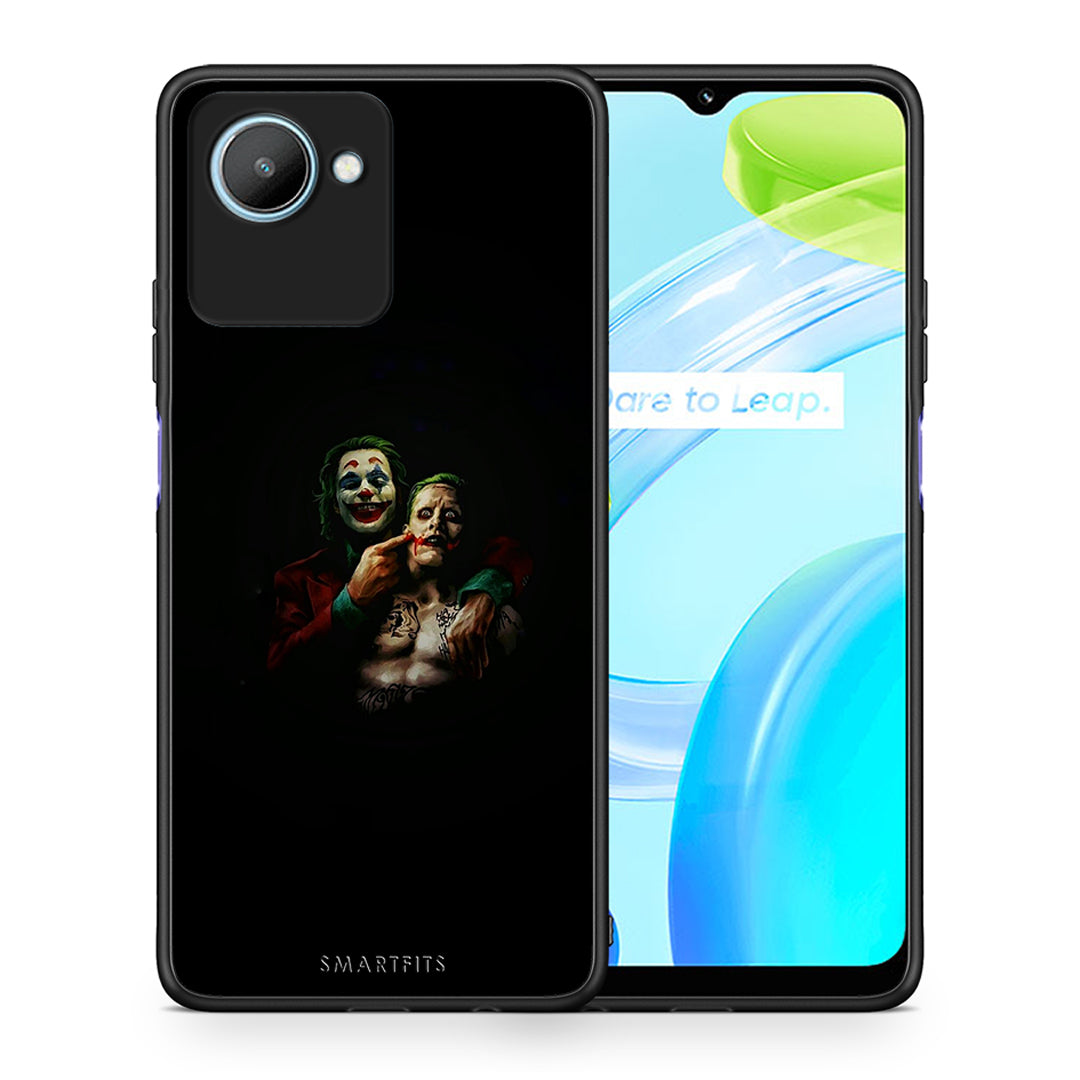 Θήκη Realme C30 Hero Clown από τη Smartfits με σχέδιο στο πίσω μέρος και μαύρο περίβλημα | Realme C30 Hero Clown Case with Colorful Back and Black Bezels