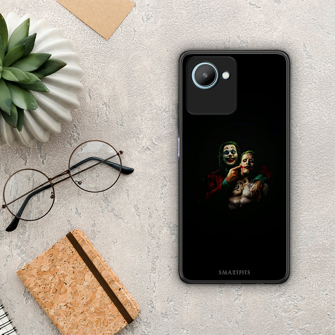 Θήκη Realme C30 Hero Clown από τη Smartfits με σχέδιο στο πίσω μέρος και μαύρο περίβλημα | Realme C30 Hero Clown Case with Colorful Back and Black Bezels