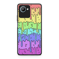 Thumbnail for Θήκη Realme C30 Melting Rainbow από τη Smartfits με σχέδιο στο πίσω μέρος και μαύρο περίβλημα | Realme C30 Melting Rainbow Case with Colorful Back and Black Bezels