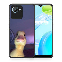 Thumbnail for Θήκη Realme C30 Meme Duck από τη Smartfits με σχέδιο στο πίσω μέρος και μαύρο περίβλημα | Realme C30 Meme Duck Case with Colorful Back and Black Bezels