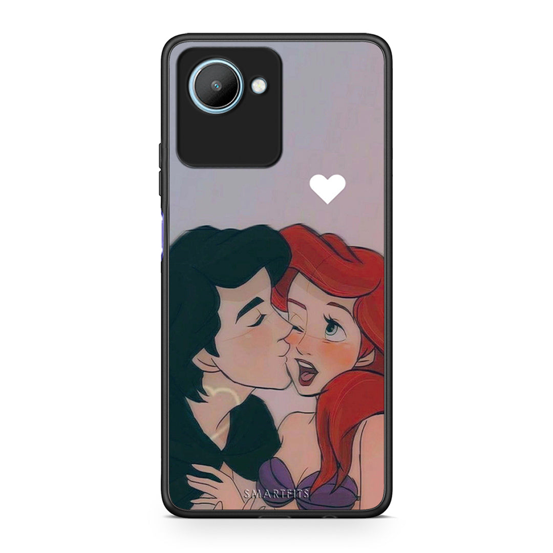Θήκη Realme C30 Mermaid Couple από τη Smartfits με σχέδιο στο πίσω μέρος και μαύρο περίβλημα | Realme C30 Mermaid Couple Case with Colorful Back and Black Bezels