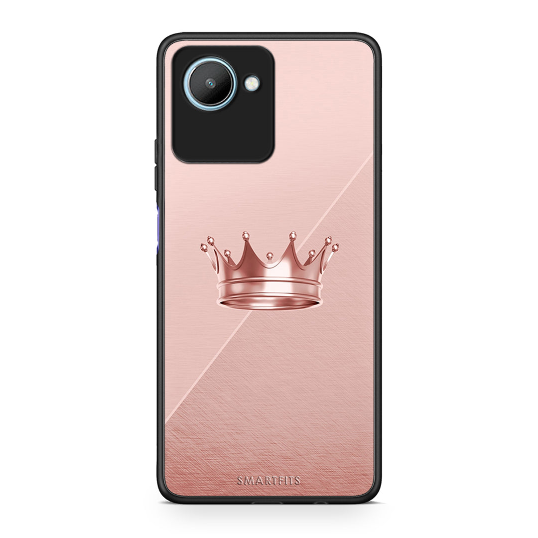 Θήκη Realme C30 Minimal Crown από τη Smartfits με σχέδιο στο πίσω μέρος και μαύρο περίβλημα | Realme C30 Minimal Crown Case with Colorful Back and Black Bezels