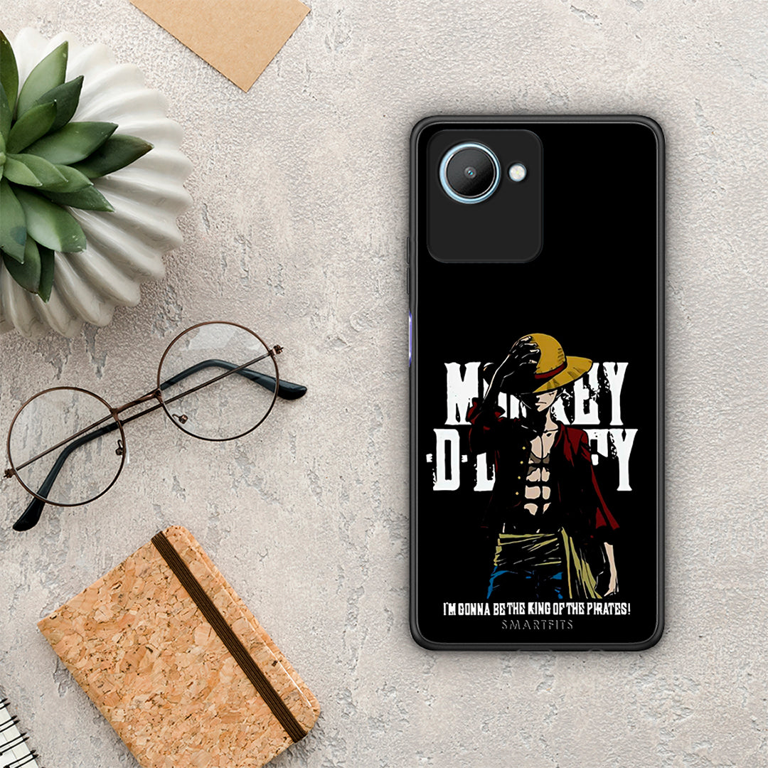 Θήκη Realme C30 Pirate King από τη Smartfits με σχέδιο στο πίσω μέρος και μαύρο περίβλημα | Realme C30 Pirate King Case with Colorful Back and Black Bezels