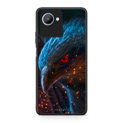 Θήκη Realme C30 PopArt Eagle από τη Smartfits με σχέδιο στο πίσω μέρος και μαύρο περίβλημα | Realme C30 PopArt Eagle Case with Colorful Back and Black Bezels