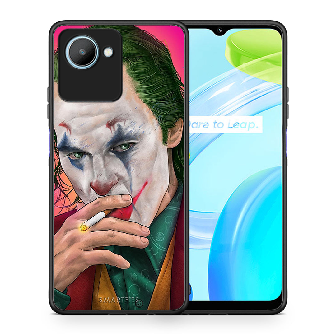 Θήκη Realme C30 PopArt JokesOnU από τη Smartfits με σχέδιο στο πίσω μέρος και μαύρο περίβλημα | Realme C30 PopArt JokesOnU Case with Colorful Back and Black Bezels