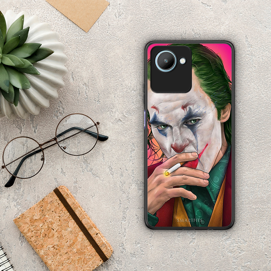 Θήκη Realme C30 PopArt JokesOnU από τη Smartfits με σχέδιο στο πίσω μέρος και μαύρο περίβλημα | Realme C30 PopArt JokesOnU Case with Colorful Back and Black Bezels