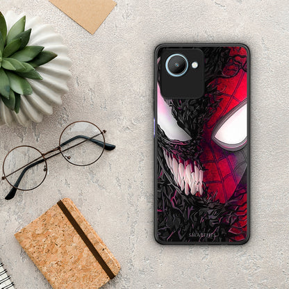 Θήκη Realme C30 PopArt SpiderVenom από τη Smartfits με σχέδιο στο πίσω μέρος και μαύρο περίβλημα | Realme C30 PopArt SpiderVenom Case with Colorful Back and Black Bezels