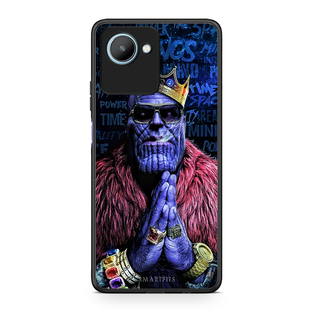 Θήκη Realme C30 PopArt Thanos από τη Smartfits με σχέδιο στο πίσω μέρος και μαύρο περίβλημα | Realme C30 PopArt Thanos Case with Colorful Back and Black Bezels